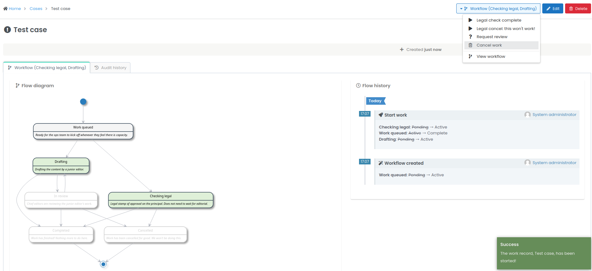 Figure 1: Datamanager Flow UI